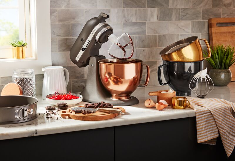 Nerezové mísy KitchenAid měděné