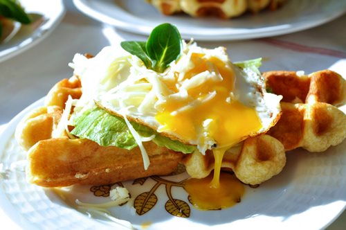 a wafle det. vajce