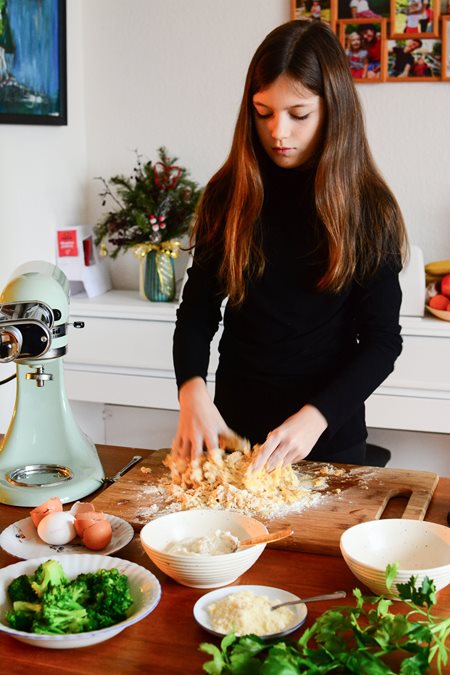 Příprava těsta na ravioly s kuchyňským robotem KitchenAid
